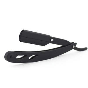 Custom Color Stainless Steel Barber Straight Razor Metal Handle Single Blade Edge Haircut Foldable Throat Cut <b>Shave</b> Razor Salon - Product Image 1