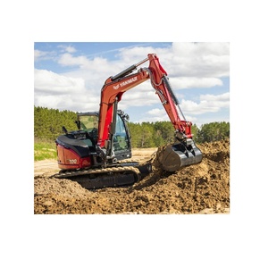 Mini-excavatrice robuste équipée d'un puissant moteur diesel, d'un bras flexible et de chenilles stables pour les travaux de terrassement sur terrain accidenté. - Product Image 2