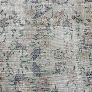 Alfombra Turca, Alfombra de Pasillo de 2.7x10.8 pies, Alfombra Vintage, Alfombra de Lana con Parches Verdes - Product Image 5