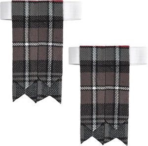 Scottish Kilt <b>Sock</b> Flashes Tartans Highland Kilt Hose Flashes Pointed <b>Men's</b> Scottish Kilt Wholesale Hose Flashes Professional - Product Image 5