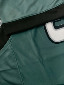 Maillot de football de pratique vierge maille sport athlétique T-shirt de football maillot de football américain logo de broderie - Product Image 4