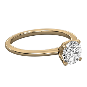 Anillo Brillante de Diamante Cultivado en Laboratorio con Oro de 9K para Mujer - Product Image 4