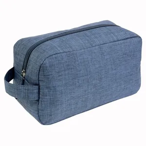 Beauty Case Personalizzato in Tessuto Melange 300D per Regali Promozionali e Aziendali, Beauty Case Personalizzato per Merchandising - Product Image 3
