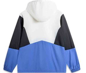 Colorblock Conception Personnalisée 100% Polyester Demi Zip Gym Hommes Hoodies Veste Blanc Imperméable Coupe-Vent Hommes Veste - Product Image 4