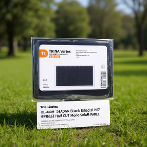 แผงโซลาร์เซลล์โมโนคริสตัลไลน์แบบแบ่งครึ่งเซลล์ Trina Solar Vertex UL-440M-108ADGN สีดำแบบสองหน้า HJT - Product Image 3