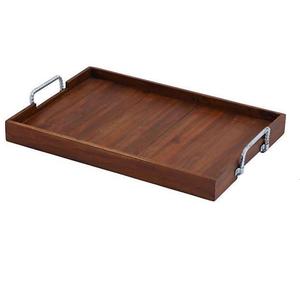 Plateaux de service en bois de forme rectangulaire, finition naturelle, qualité standard, hôtels, restaurants et cuisine à domicile - Product Image 1