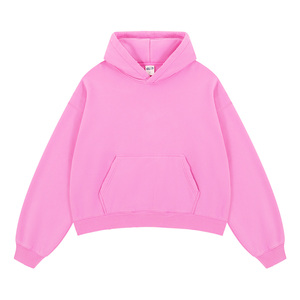 Sweat à capuche d'hiver pour hommes délavé à l'acide de haute qualité personnalisé recadrée Boxy 100% coton Streetwear respirant Vintage en détresse soleil délavé - Product Image 5