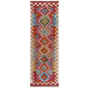 พรมกิลิมไมมาณา อัฟกานิสถาน ขนาด 206 x 70 ซม. พรมและชุดพรมแบบดั้งเดิมของชาวอัฟกัน - Product Image 1