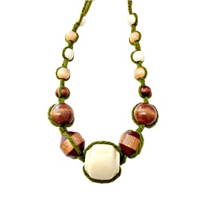 2023 aspect traditionnel bois et résine mode perles femme collier en gros mode bijoux accessoires femmes - Product Image 5