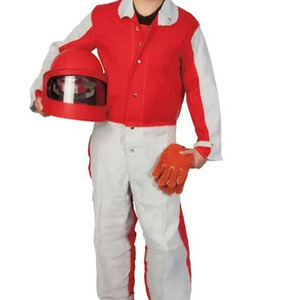 100% algodón ignífugo trabajo en general alto recuento de hilos bata protectora característica seguridad y traje de chorro de arena ignífugo - Product Image 4