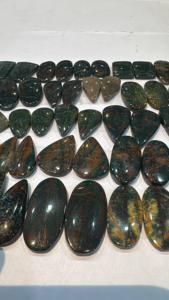 Pierres précieuses naturelles en hématite bleue, taillées en ovale et en coussin, hauteur 6 mm, provenance Australie, pour la création de bijoux uniques - Product Image 5