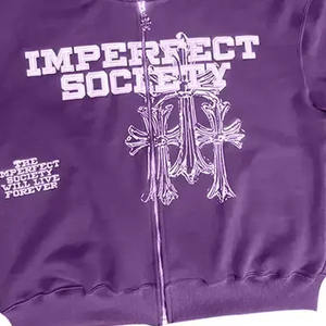 Soft Durable Hoodie With Premium Cotton Adjustable Hood And Customized Print Perfect For Casual Wear Low MOQ - Product Image 5