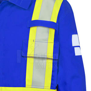 Chaqueta de Trabajo Industrial FR, Ropa de Seguridad Protectora Ignífuga para Trabajadores, Chaqueta de Trabajo Resistente a las Llamas de Alta Resistencia - Product Image 4