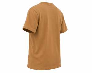 Camiseta de algodón grueso personalizada con cuello redondo, camiseta de algodón extragrande premium sin estampado, camiseta de algodón grueso personalizada con cuello redondo - Product Image 3