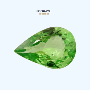 พลอยโกเมน tsavorite อัญมณีทรงลูกแพร์หลวมสำหรับแหวน - Product Image 1