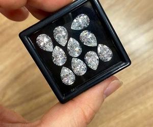 Joyería elegante con integración de diamante sintético en forma de pera de 0.5 ct VVS D - Product Image 5