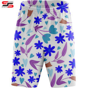 Shorts de basket-ball pour hommes en maille multi-lignes de haute qualité personnalisés, cordon de serrage, élastique, sport, fitness, shorts de designer, shorts en maille - Product Image 4