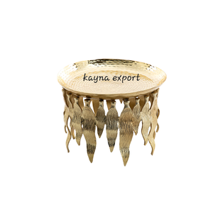 Nouveau bol de seau à fruits fini en laiton au design élégant bol en métal de décoration de mariage artisanal - Product Image 6