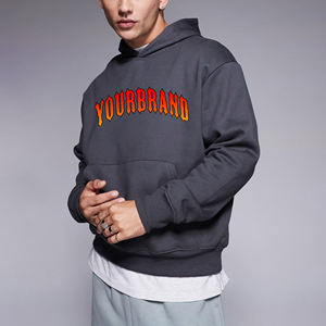 OEM para hombre de lana gruesa 100% algodón básico sudaderas con capucha de gran tamaño de alta calidad en blanco personalizado DTG impreso logotipo Sudadera con capucha para hombre - Product Image 1