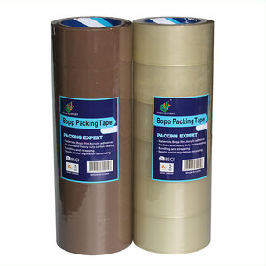 เทปปิดกล่องกันน้ำ Bopp แบบ OEM สีน้ำตาล เทปพัสดุแบบด้านเดียว กาวไวต่อแรงกด เทปปิดผนึกกล่องบรรจุภัณฑ์ - Product Image 1