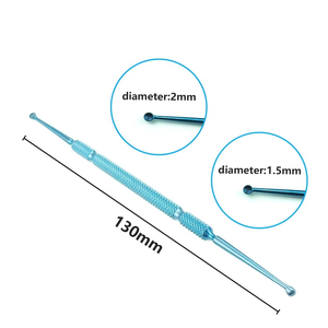 เครื่องมือผ่าตัดตาคุณภาพสูง ไทเทเนียมพรีเมียม ไม้พายเมย์โฮเฟอร์ สำหรับขูดต่อมตา กำจัดน้ำตาวงตา สีฟ้า - Product Image 5