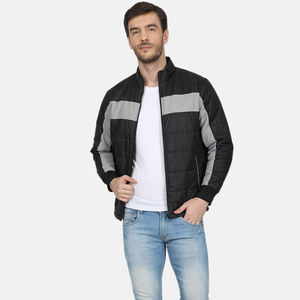 Blouson d'hiver personnalisé pour homme, veste matelassée à col montant de créateur, veste à bulles rembourrée coupe-vent - Product Image 5