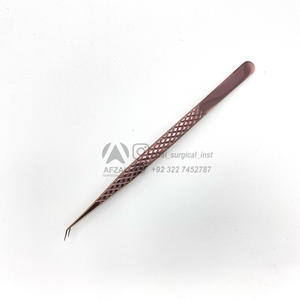 แหนบต่อขนตาสแตนเลส45องศาอุปกรณ์ความงามแหนบปลายต่อขนตา - Product Image 2