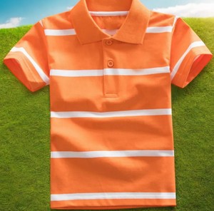 เสื้อยืดโปโลผ้าฝ้าย100% สไตล์ลำลองสำหรับเด็กอายุ10-12ปีสำหรับโรงเรียนประถมศึกษา - Product Image 2