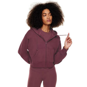 Precio Directo de Fábrica: Sudaderas con Capucha de Forro Polar para Mujer, Personalizadas, Manga Larga, con Logotipo Frontal, en Venta - Product Image 2