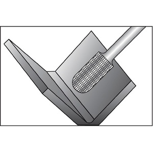WRC <b>Milling</b> <b>Cutter</b> with Carbide Shank 6 mm Head Length 20 mm Bright Finish KVZ 4 RUKO Toothing 10 mm <b>Cutter</b> - Product Image 4