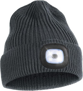 Bonnet unisexe en gros à prix raisonnable, logo personnalisé, 100% coton, respirant, imperméable, style urbain, rechargeable par USB, 4 LED - Product Image 3