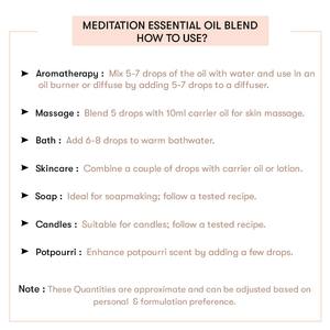 Mezcla de Aceites Esenciales Orgánicos para Meditación, Aceite Corporal Hidratante y Nutritivo, Ingredientes Herbales de Flor de Naranja, Aceite Esencial Puro - Product Image 5