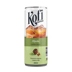 Café KOFI, Marca de Café Matcha, Mocha, Capuchino, Espresso, OEM, ODM, Lata de Aluminio de 250 ml, Mejor Servir Frío, Muestra Gratuita, Envío Mundial, Instantáneo - Product Image 1