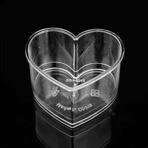 Mini Caja de Regalo Acrílica Transparente en Forma de Corazón Rectangular para Dulces, Joyas, Recuerdos de Boda - Contenedor de Almacenamiento Multifuncional Duradero - Product Image 2