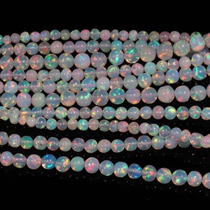 100% perles d'opale éthiopienne naturelle Welo excellentes brins d'opale de feu pour collier perles de pierre - Product Image 2