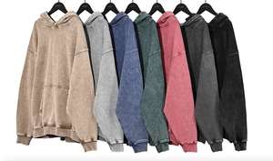 Sudadera con Lavado Ácido de Alta Calidad, Estilo Urbano, para Adultos, Hombres - Product Image 6