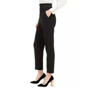 Pantaloni da Completo a Vita Alta da Donna Calvin Klein, Neri, Taglia 4 - Product Image 3