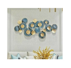 Precios de venta baratos colgantes de pared de Metal decoración de pared arte de pared de aluminio para el hogar Hotel sala de estar de lujo hecho a mano de La India - Product Image 6