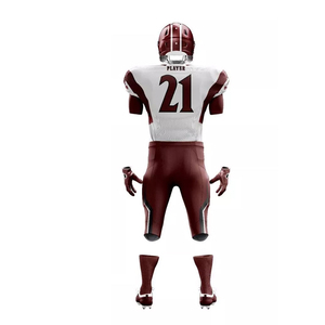 Nouveauté, ensembles d'uniformes de football américain pour hommes, manches courtes, respirants, séchage rapide, logo personnalisé, prix de gros - Product Image 3