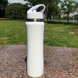 Bouteille d'eau isotherme en acier inoxydable à double paroi de 600 ml, personnalisable en gros, avec large ouverture et couvercle portable pour l'extérieur - Product Image 6