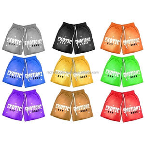 Low Moq Custom Vintage Streetwear Pantalones cortos grises lavados Algodón en blanco French Terry Mens Acid Wash Shorts - Product Image 5