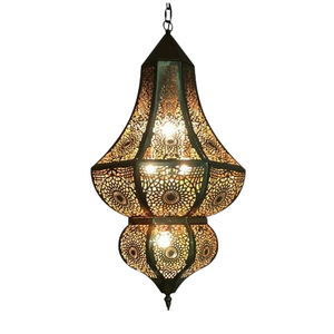 Indoor Lighting Wholesaler Hanging Pendant Light Latest Style <b>Metal</b> Moroccan Pendants <b>Lamps</b> Moroccan Decorative Light - Product Image 1