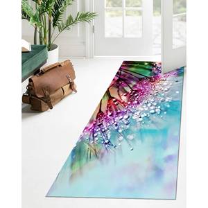 Tapis imprimé pissenlit : Tapis floral moderne facile à nettoyer, avec poils doux - Product Image 3