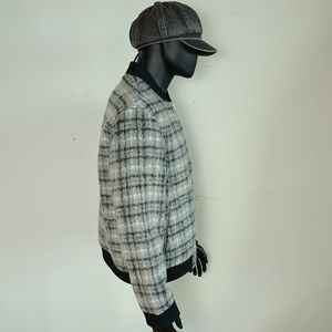 Veste universitaire imperméable en cuir avec strass pour hommes, blouson d'aviateur Moto de course Moto avec cric en cuir - Product Image 3