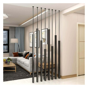 Divisor de habitación de acero inoxidable hecho a mano de primera calidad con doble tono dorado y negro para decoración interior de hogar y oficina - Product Image 5