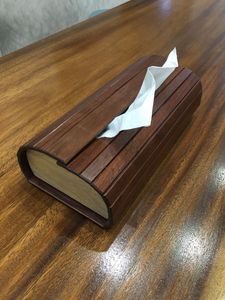 Boîte à mouchoirs en bois carrée personnalisée de qualité supérieure Meilleure conception tendance avec finition en bois de qualité de style fleur polie - Product Image 2