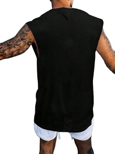 <b>Mens</b> Summer Sleeveless Tank Top | Loose Fit Sports Fitness <b>Vest</b> | Printed Round Neck Casual Shirt | Breathable Comfortable - Product Image 3