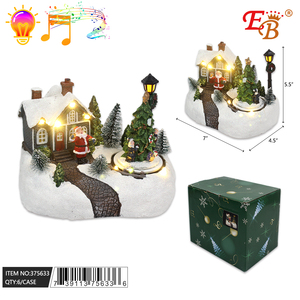 5.5 impermeabile \ "X7 \" X4.5 \ "casa di natale con luce a LED IP65 per uso esterno 6 pz/CS per pasqua - Product Image 1