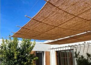 Voile d'ombrage en fibre de coco faite à la main pour balcon et décoration intérieure de villégiature - Product Image 2