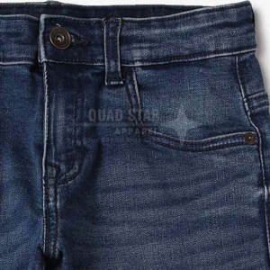 Nuevo estilo de uso al aire libre Pantalones para niños Lavado Mejor calidad Color sólido Pantalones vaqueros rectos para niños en precio barato - Product Image 4